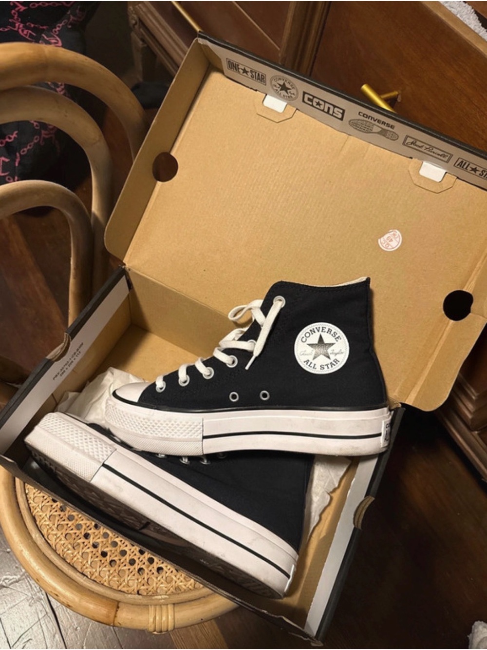 SOLD!!!!Women’s Platform Converse Chuck Taylor All Star High Top Sneakers - Picture 1 of 8